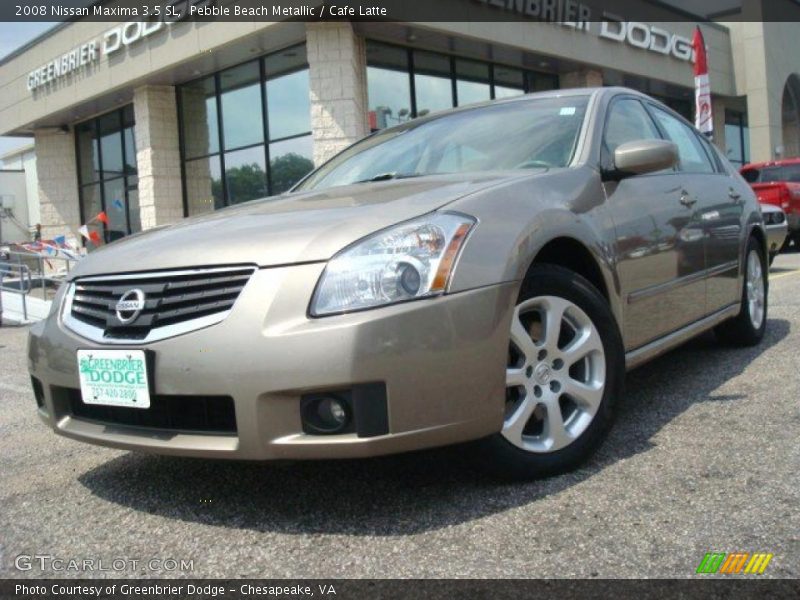 Pebble Beach Metallic / Cafe Latte 2008 Nissan Maxima 3.5 SL