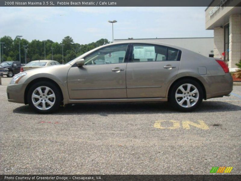 Pebble Beach Metallic / Cafe Latte 2008 Nissan Maxima 3.5 SL