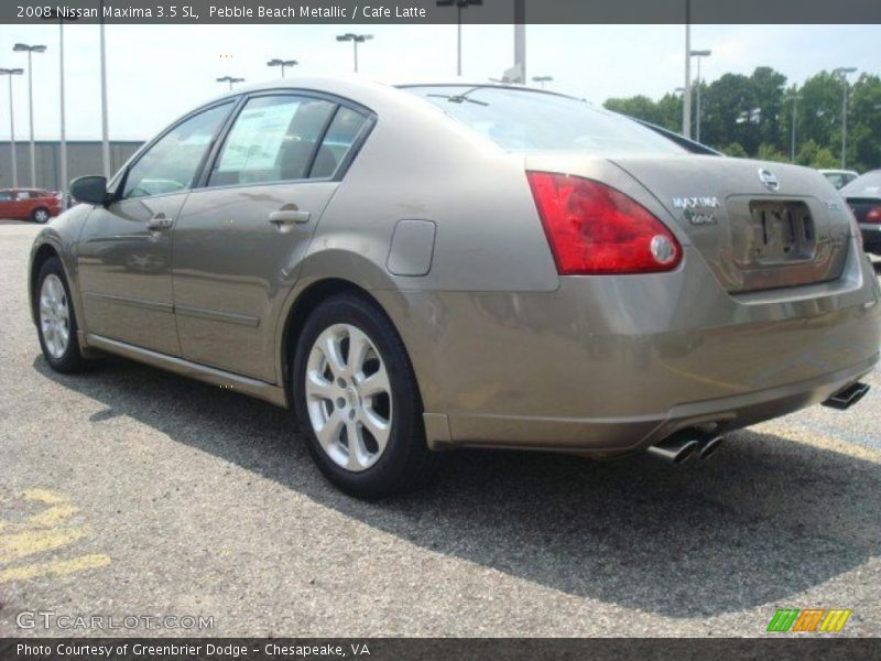 Pebble Beach Metallic / Cafe Latte 2008 Nissan Maxima 3.5 SL