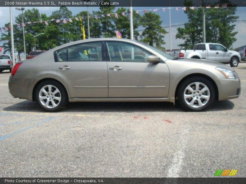 Pebble Beach Metallic / Cafe Latte 2008 Nissan Maxima 3.5 SL