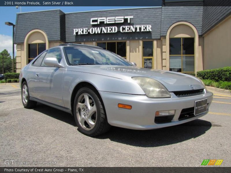 Satin Silver / Black 2001 Honda Prelude