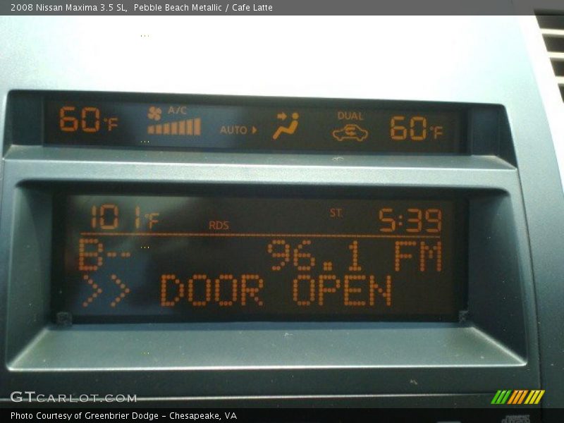 Pebble Beach Metallic / Cafe Latte 2008 Nissan Maxima 3.5 SL