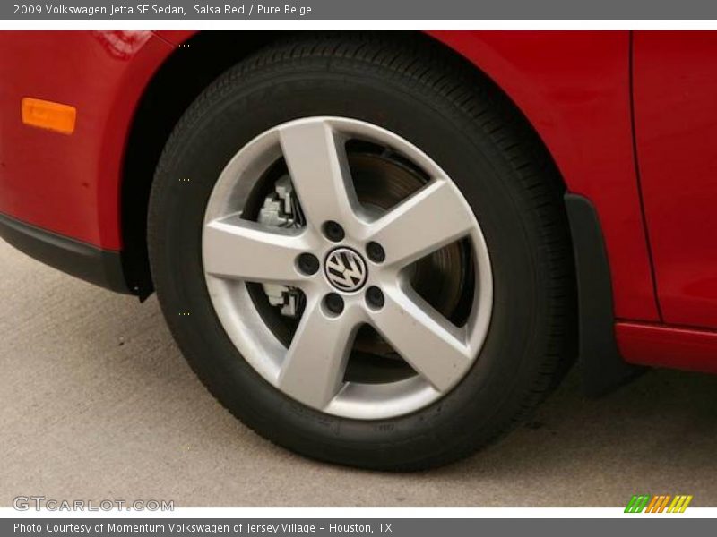 Salsa Red / Pure Beige 2009 Volkswagen Jetta SE Sedan