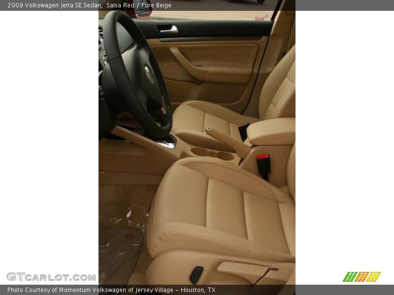 Salsa Red / Pure Beige 2009 Volkswagen Jetta SE Sedan