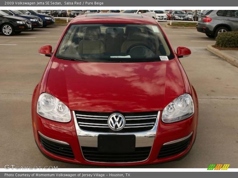 Salsa Red / Pure Beige 2009 Volkswagen Jetta SE Sedan