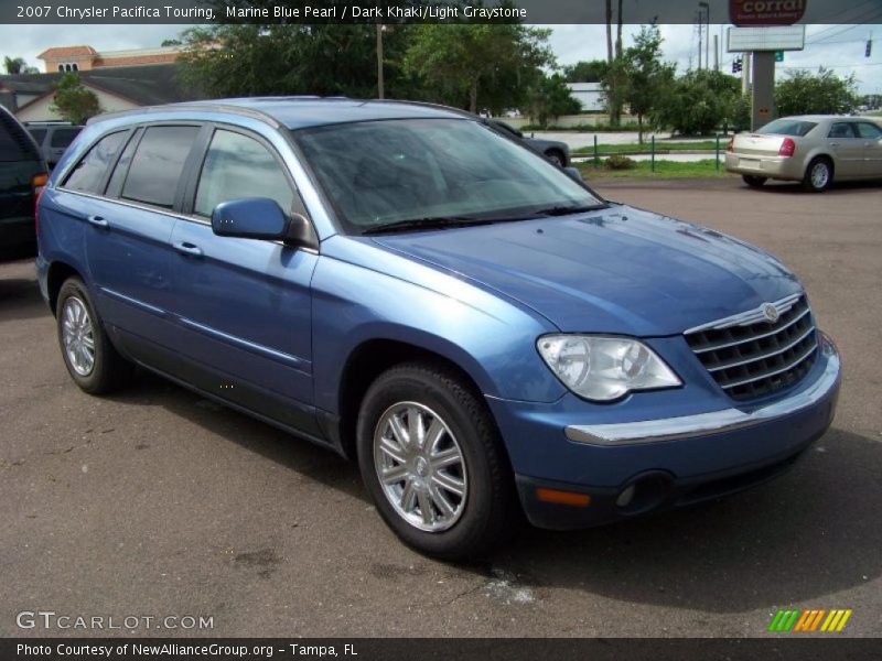 Marine Blue Pearl / Dark Khaki/Light Graystone 2007 Chrysler Pacifica Touring