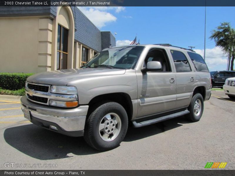 Light Pewter Metallic / Tan/Neutral 2003 Chevrolet Tahoe LS
