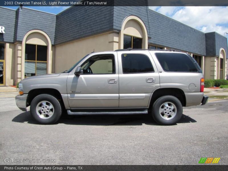 Light Pewter Metallic / Tan/Neutral 2003 Chevrolet Tahoe LS