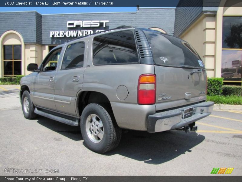 Light Pewter Metallic / Tan/Neutral 2003 Chevrolet Tahoe LS
