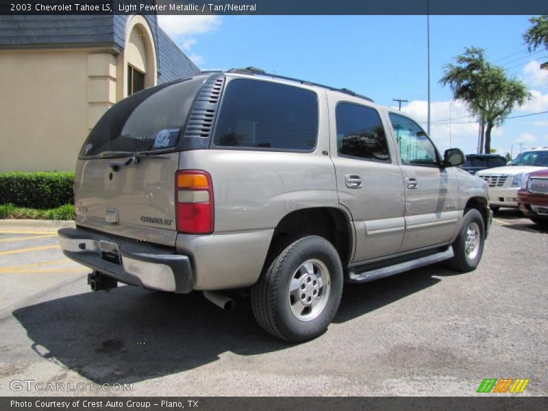 Light Pewter Metallic / Tan/Neutral 2003 Chevrolet Tahoe LS