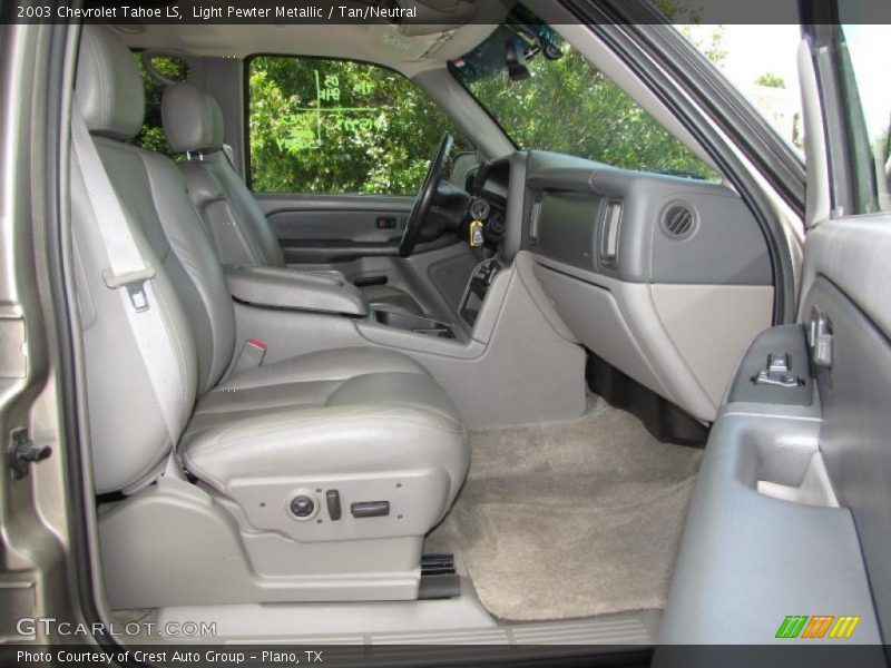 Light Pewter Metallic / Tan/Neutral 2003 Chevrolet Tahoe LS