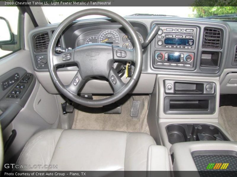 Light Pewter Metallic / Tan/Neutral 2003 Chevrolet Tahoe LS