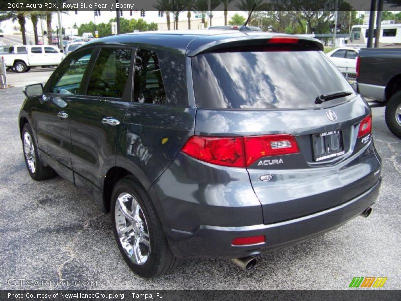 Royal Blue Pearl / Ebony 2007 Acura RDX