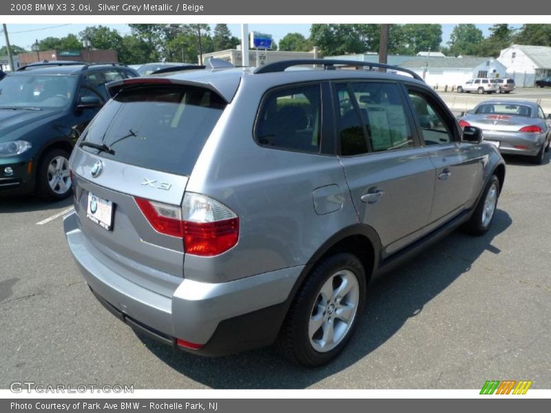 Silver Grey Metallic / Beige 2008 BMW X3 3.0si