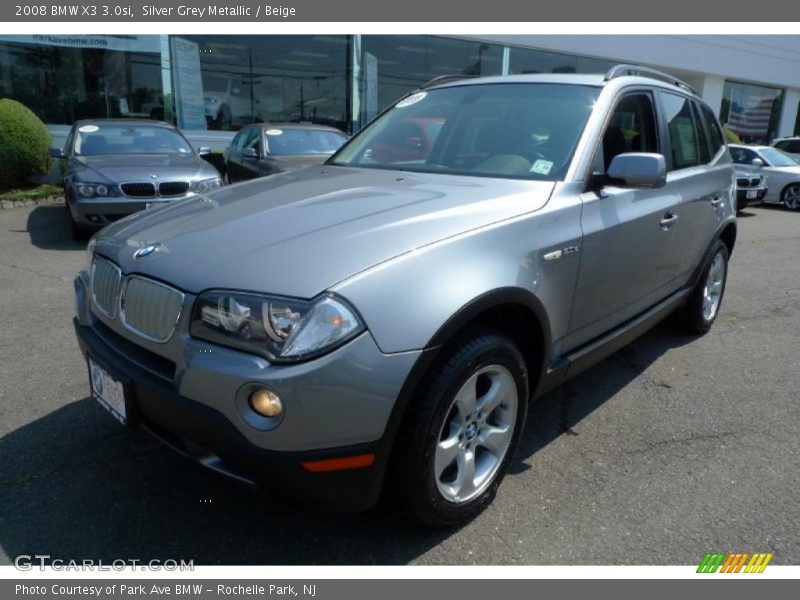 Silver Grey Metallic / Beige 2008 BMW X3 3.0si