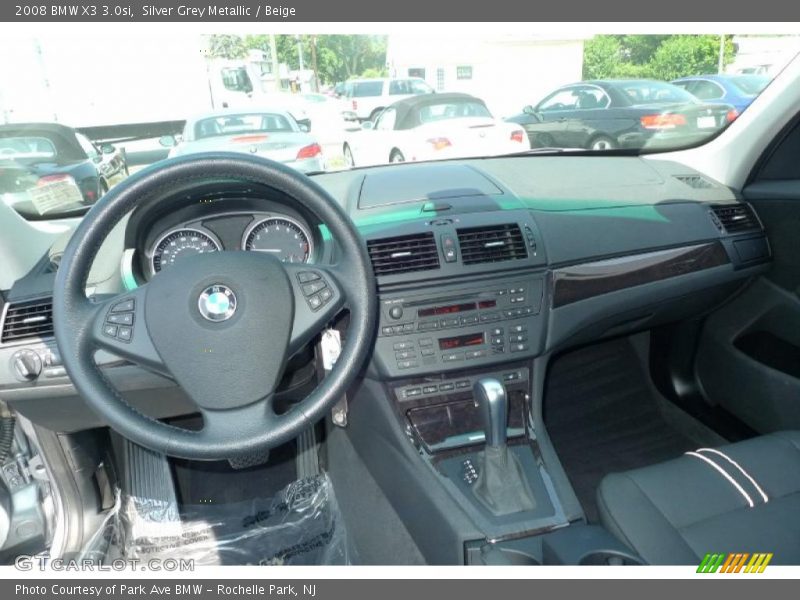 Silver Grey Metallic / Beige 2008 BMW X3 3.0si