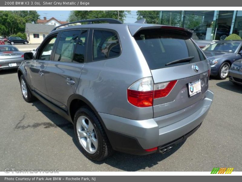 Silver Grey Metallic / Beige 2008 BMW X3 3.0si