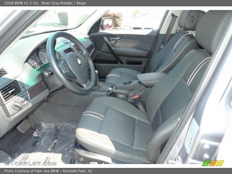 Silver Grey Metallic / Beige 2008 BMW X3 3.0si