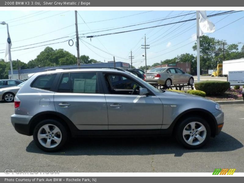 Silver Grey Metallic / Beige 2008 BMW X3 3.0si