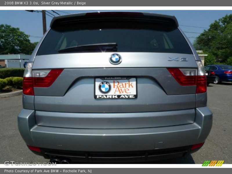 Silver Grey Metallic / Beige 2008 BMW X3 3.0si