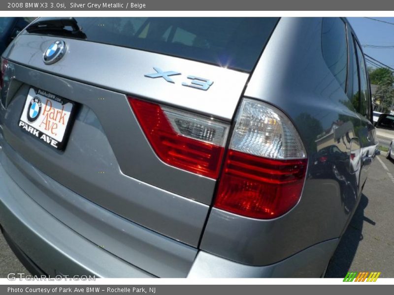 Silver Grey Metallic / Beige 2008 BMW X3 3.0si