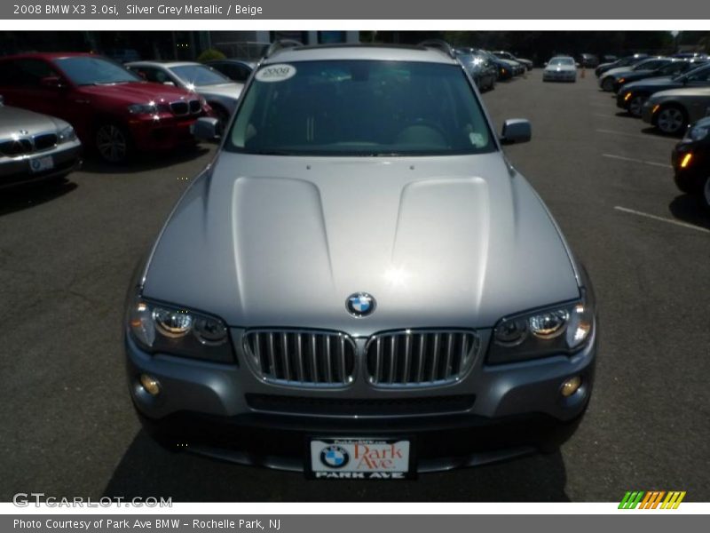 Silver Grey Metallic / Beige 2008 BMW X3 3.0si