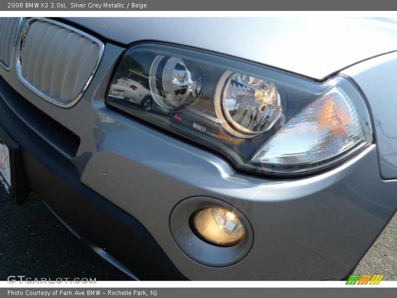 Silver Grey Metallic / Beige 2008 BMW X3 3.0si