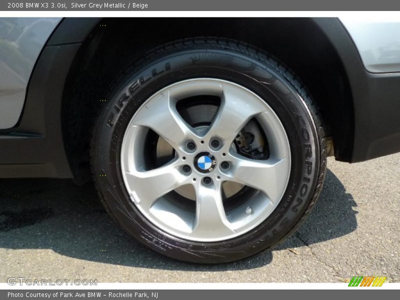 Silver Grey Metallic / Beige 2008 BMW X3 3.0si