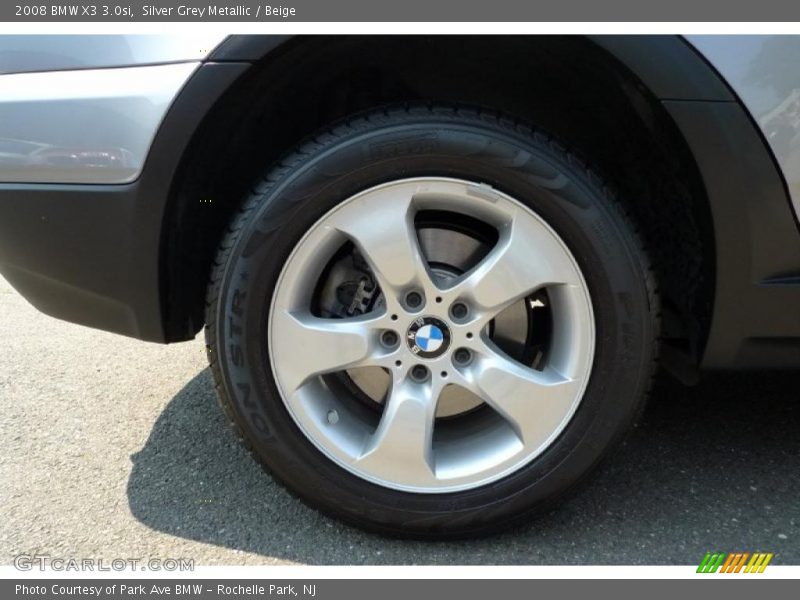 Silver Grey Metallic / Beige 2008 BMW X3 3.0si