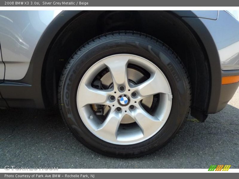 Silver Grey Metallic / Beige 2008 BMW X3 3.0si