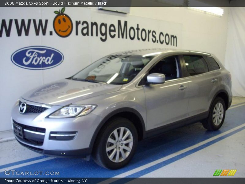 Liquid Platinum Metallic / Black 2008 Mazda CX-9 Sport