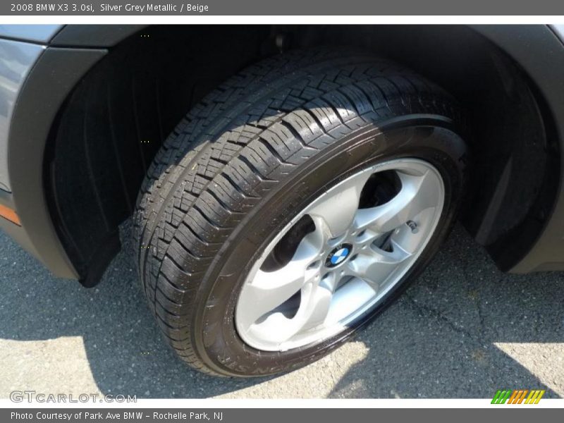 Silver Grey Metallic / Beige 2008 BMW X3 3.0si