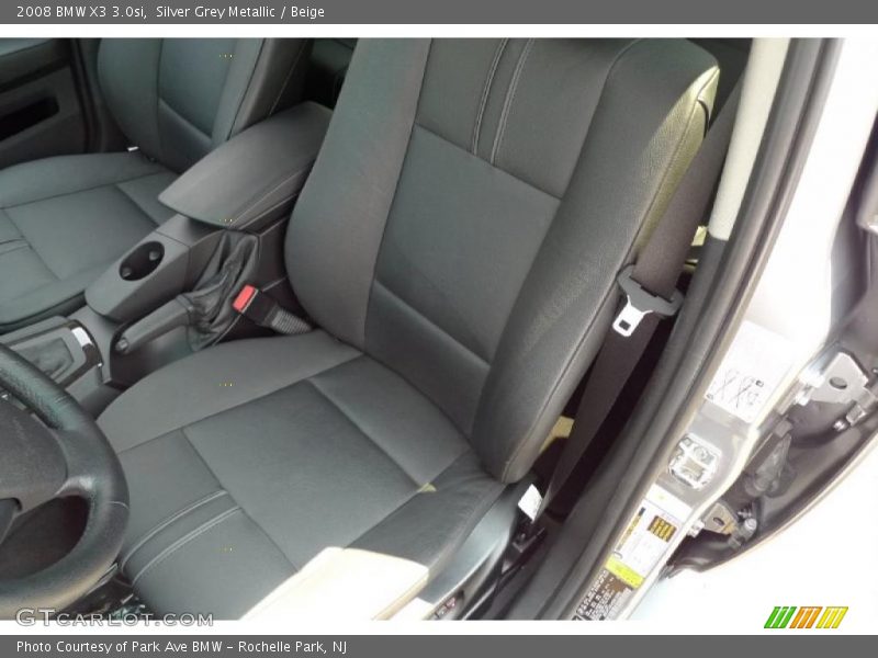 Silver Grey Metallic / Beige 2008 BMW X3 3.0si