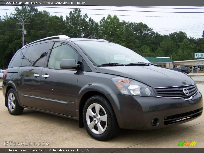 Smoke Gray Metallic / Beige 2007 Nissan Quest 3.5 S