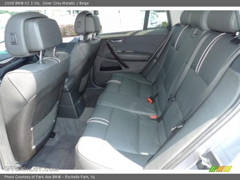 Silver Grey Metallic / Beige 2008 BMW X3 3.0si