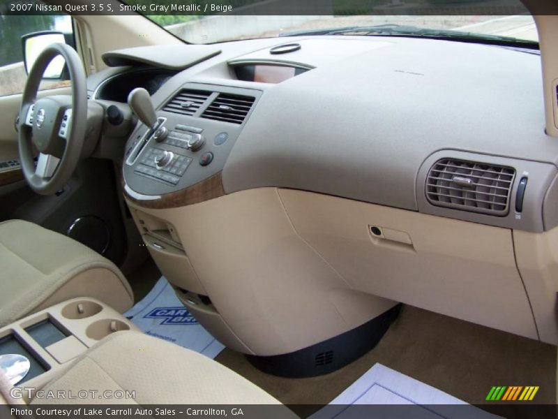 Smoke Gray Metallic / Beige 2007 Nissan Quest 3.5 S