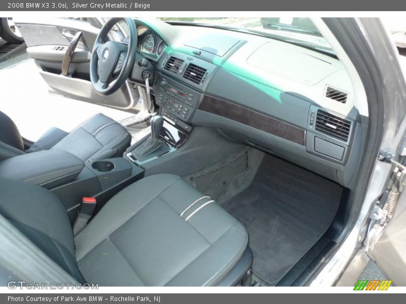 Silver Grey Metallic / Beige 2008 BMW X3 3.0si