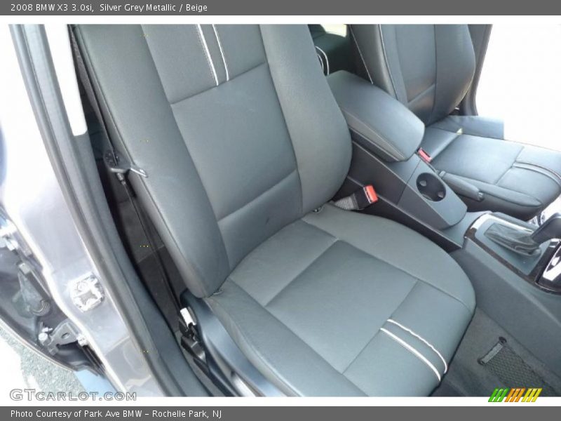 Silver Grey Metallic / Beige 2008 BMW X3 3.0si