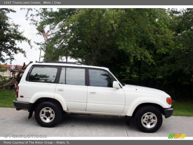 White / Gray 1993 Toyota Land Cruiser