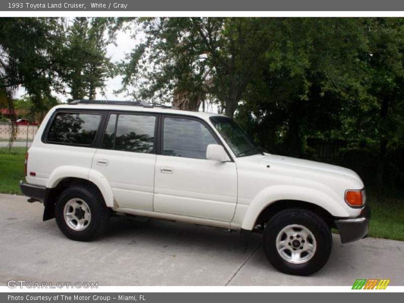 White / Gray 1993 Toyota Land Cruiser