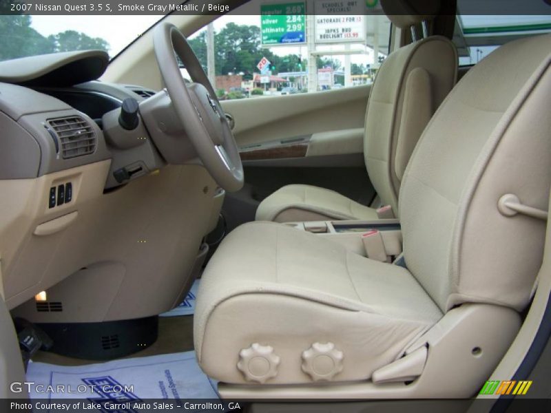 Smoke Gray Metallic / Beige 2007 Nissan Quest 3.5 S