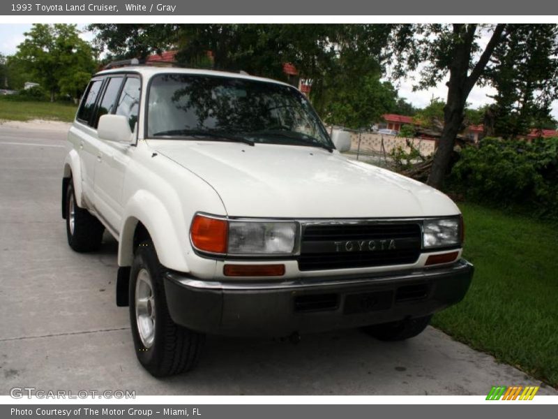 White / Gray 1993 Toyota Land Cruiser