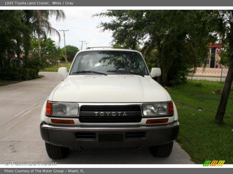 White / Gray 1993 Toyota Land Cruiser
