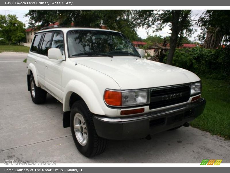 White / Gray 1993 Toyota Land Cruiser