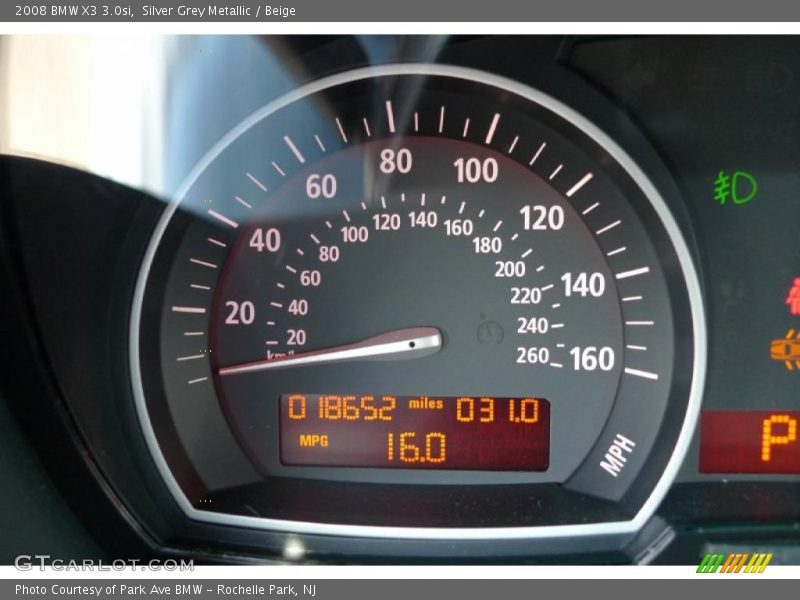 Silver Grey Metallic / Beige 2008 BMW X3 3.0si