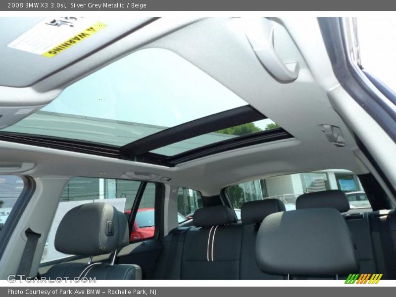 Silver Grey Metallic / Beige 2008 BMW X3 3.0si