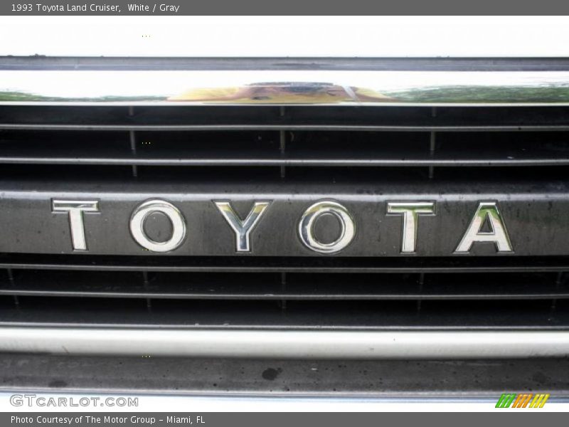White / Gray 1993 Toyota Land Cruiser