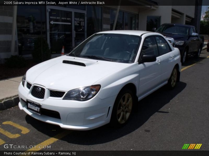 Aspen White / Anthracite Black 2006 Subaru Impreza WRX Sedan