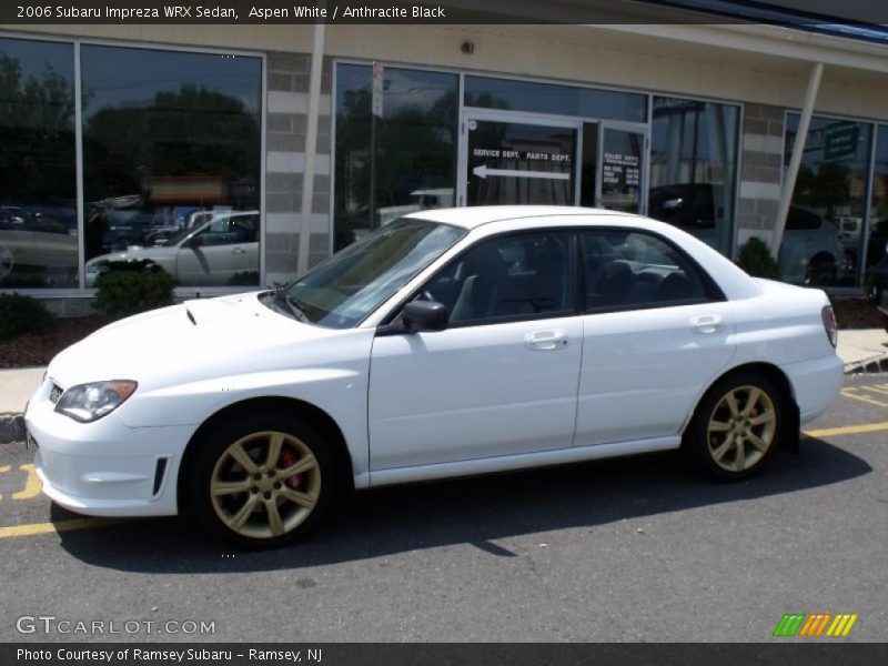 Aspen White / Anthracite Black 2006 Subaru Impreza WRX Sedan