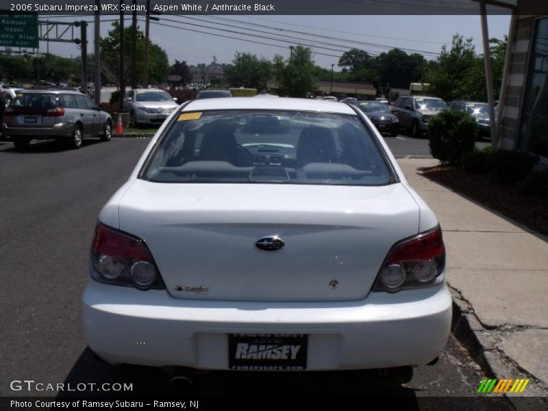 Aspen White / Anthracite Black 2006 Subaru Impreza WRX Sedan